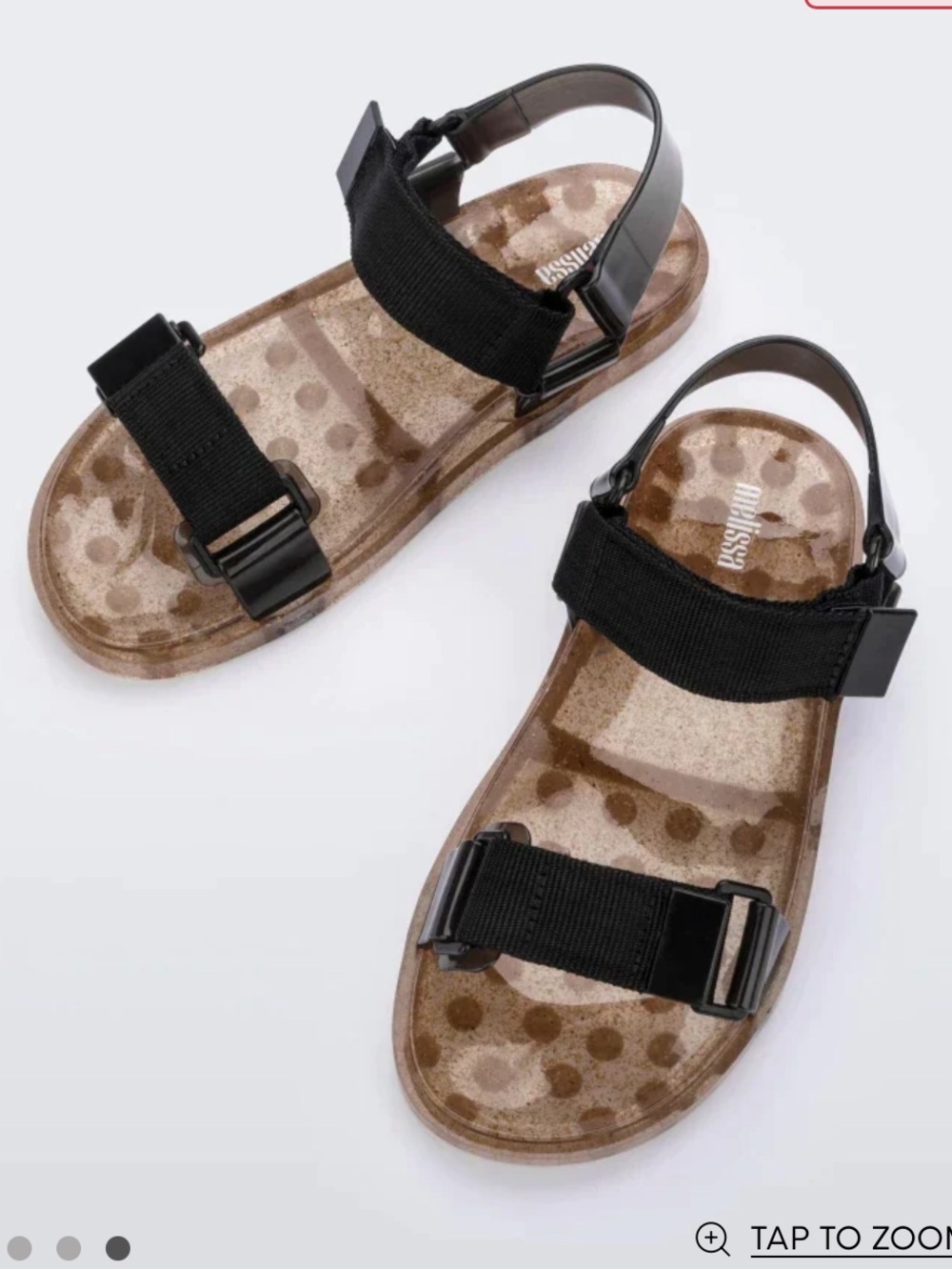 Melissa Jelly Sandals - Black / Gold